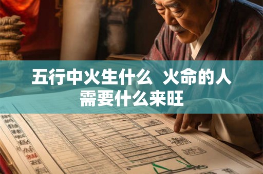 五行中火生什么 火命的人需要什么来旺 五行中火生什么 火命的人需要什么来旺