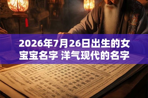 2026年7月26日出生的女宝宝名字 洋气现代的名字
