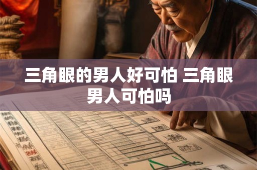 三角眼的男人好可怕 三角眼男人可怕吗 三角眼的男人好可怕 三角眼男人可怕吗