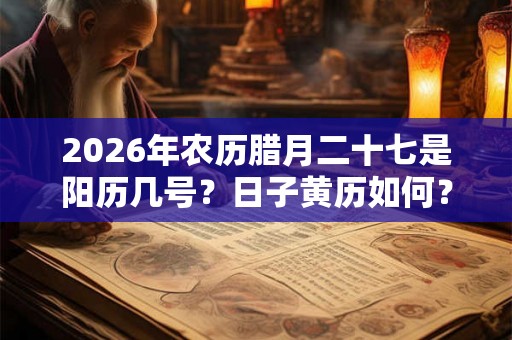2026年农历腊月二十七是阳历几号？日子黄历如何？