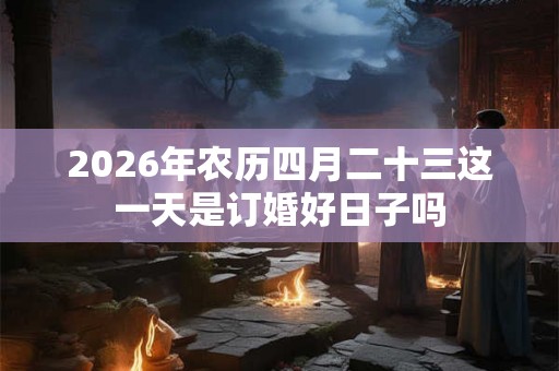 2026年农历四月二十三这一天是订婚好日子吗