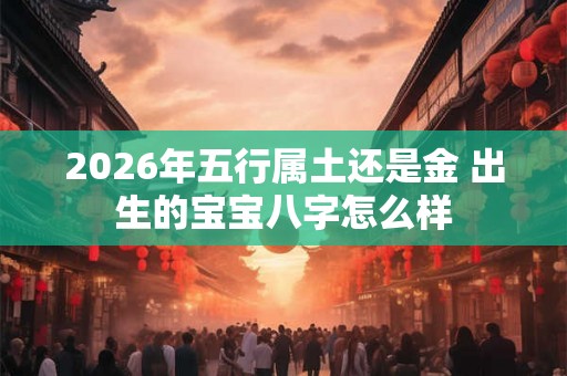 2026年五行属土还是金 出生的宝宝八字怎么样 2026年五行属土还是金 出生的宝宝八字怎么样