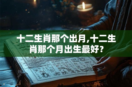 十二生肖那个出月,十二生肖那个月出生最好？