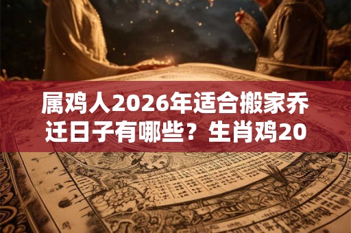 属鸡人2026年适合搬家乔迁日子有哪些？生肖鸡2026年月份搬家吉日