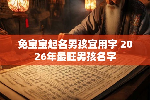 兔宝宝起名男孩宜用字 2026年最旺男孩名字 兔宝宝起名男孩宜用字 2026年最旺男孩名字