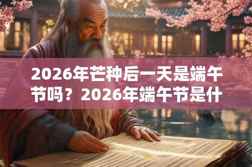 2026年芒种后一天是端午节吗？2026年端午节是什么时候？