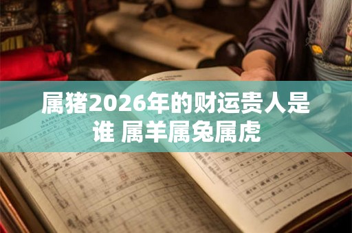 属猪2026年的财运贵人是谁 属羊属兔属虎