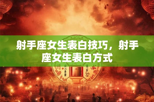 射手座女生表白技巧，射手座女生表白方式