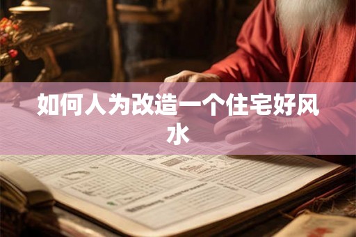 如何人为改造一个住宅好风水
