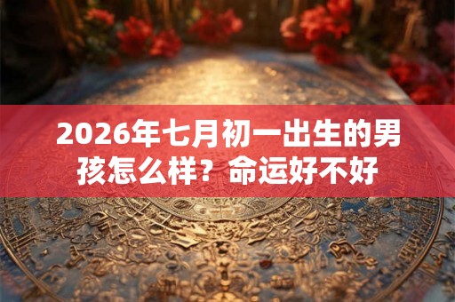 2026年七月初一出生的男孩怎么样？命运好不好
