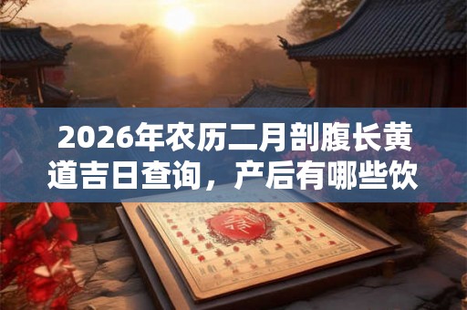 2026年农历二月剖腹长黄道吉日查询,产后有哪些饮食禁忌? 2026年农历二月剖腹长黄道吉日查询,产后有哪些饮食禁忌?