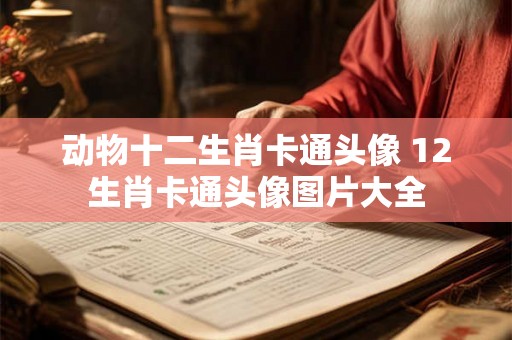 动物十二生肖卡通头像 12生肖卡通头像图片大全