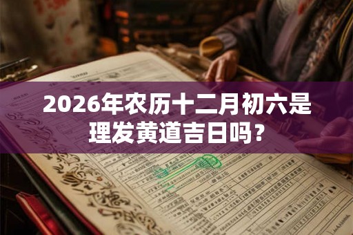 2026年农历十二月初六是理发黄道吉日吗？