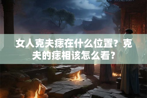女人克夫痣在什么位置？克夫的痣相该怎么看？