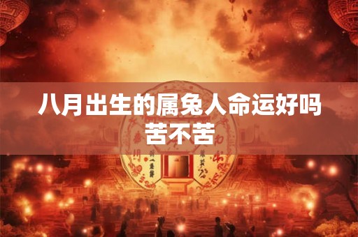 八月出生的属兔人命运好吗苦不苦 八月出生的属兔人命运好吗苦不苦