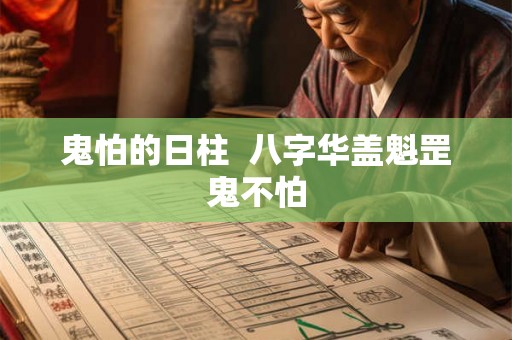 鬼怕的日柱  八字华盖魁罡鬼不怕