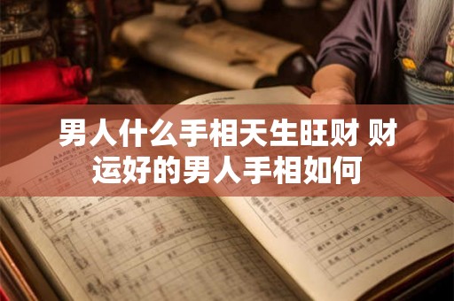 男人什么手相天生旺财 财运好的男人手相如何