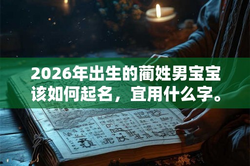 2026年出生的蔺姓男宝宝该如何起名，宜用什么字。