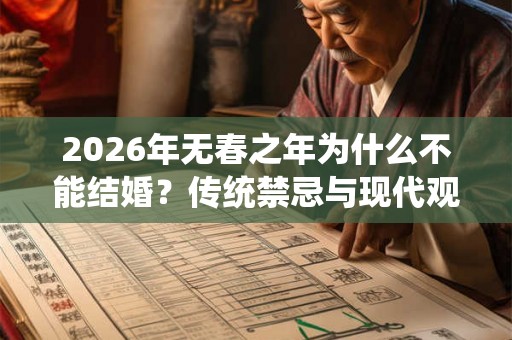 2026年无春之年为什么不能结婚?传统禁忌与现代观念冲突 2026年无春之年为什么不能结婚?传统禁忌与现代观念冲突