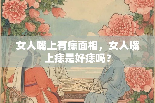 女人嘴上有痣面相，女人嘴上痣是好痣吗？