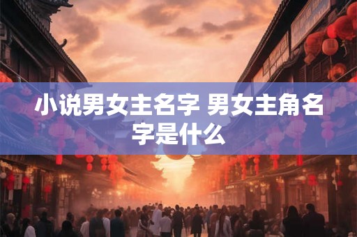 小说男女主名字 男女主角名字是什么
