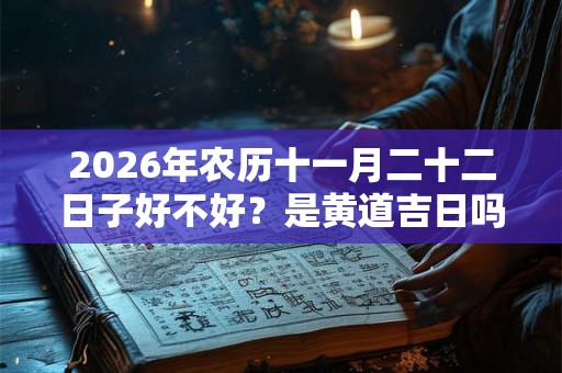 2026年农历十一月二十二日子好不好？是黄道吉日吗？