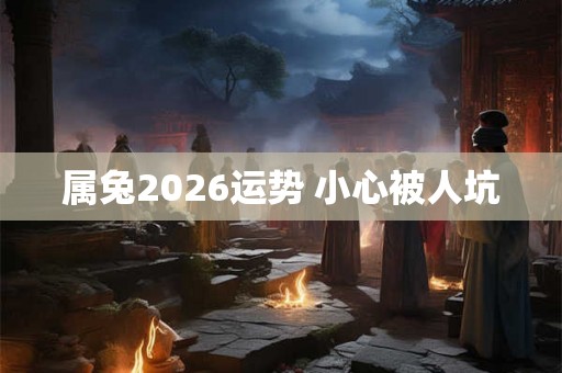 属兔2026运势 小心被人坑