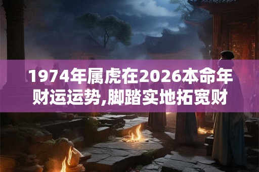 1974年属虎在2026本命年财运运势,脚踏实地拓宽财路
