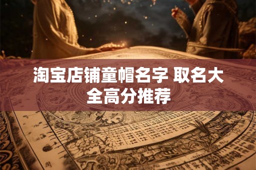淘宝店铺童帽名字 取名大全高分推荐 淘宝店铺童帽名字 取名大全高分推荐
