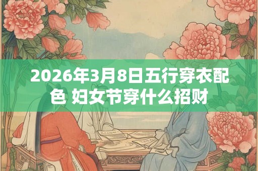 2026年3月8日五行穿衣配色 妇女节穿什么招财