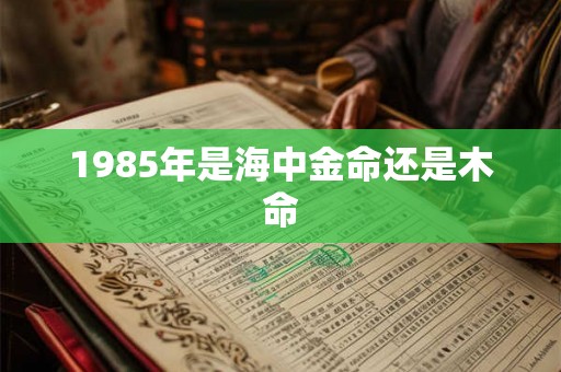 1985年是海中金命还是木命