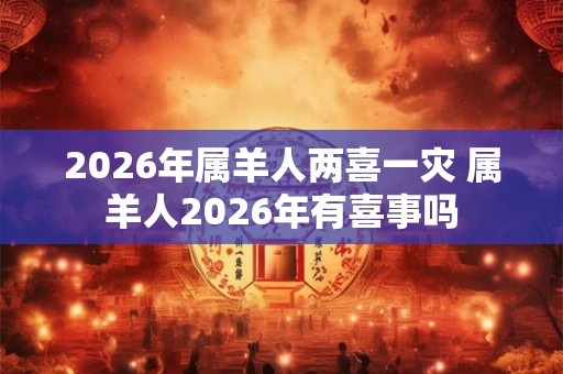 2026年属羊人两喜一灾 属羊人2026年有喜事吗 2026年属羊人两喜一灾 属羊人2026年有喜事吗