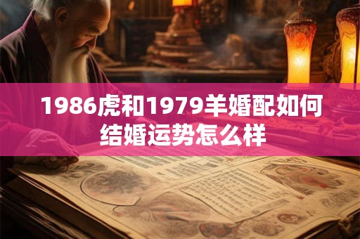 1986虎和1979羊婚配如何 结婚运势怎么样