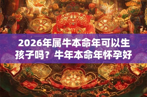 2026年属牛本命年可以生孩子吗?牛年本命年怀孕好吗? 2026年属牛本命年可以生孩子吗?牛年本命年怀孕好吗?