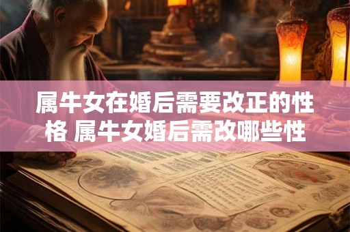 属牛女在婚后需要改正的性格 属牛女婚后需改哪些性格 属牛女在婚后需要改正的性格 属牛女婚后需改哪些性格