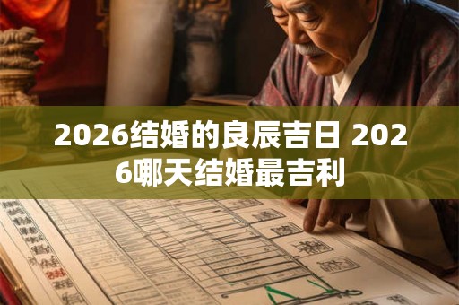 2026结婚的良辰吉日 2026哪天结婚最吉利