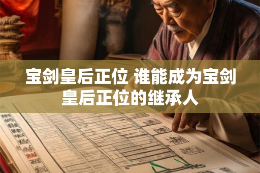 宝剑皇后正位 谁能成为宝剑皇后正位的继承人