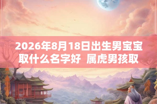 2026年8月18日出生男宝宝取什么名字好 属虎男孩取名宝典 2026年8月18日出生男宝宝取什么名字好 属虎男孩取名宝典