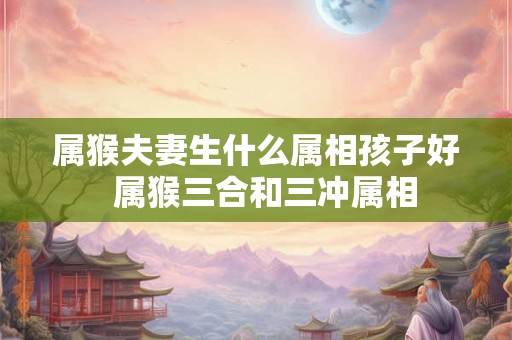 属猴夫妻生什么属相孩子好  属猴三合和三冲属相