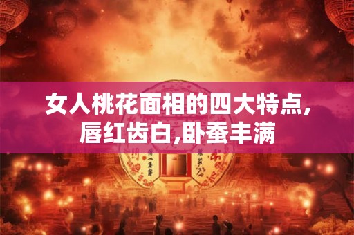 女人桃花面相的四大特点,唇红齿白,卧蚕丰满