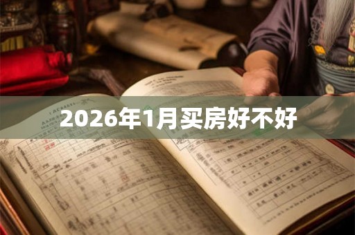 2026年1月买房好不好