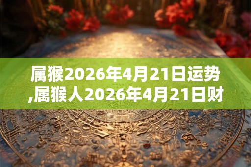 属猴2026年4月21日运势,属猴人2026年4月21日财运,生肖猴2026年4月21日运势