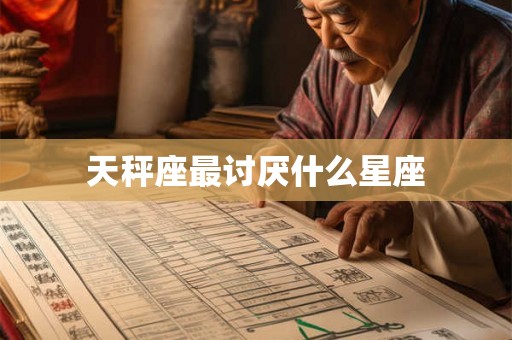 天秤座最讨厌什么星座 天秤座最讨厌什么星座