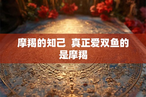 摩羯的知己 真正爱双鱼的是摩羯 摩羯的知己 真正爱双鱼的是摩羯