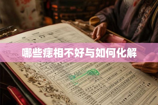哪些痣相不好与如何化解