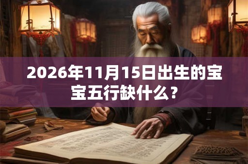 2026年11月15日出生的宝宝五行缺什么？
