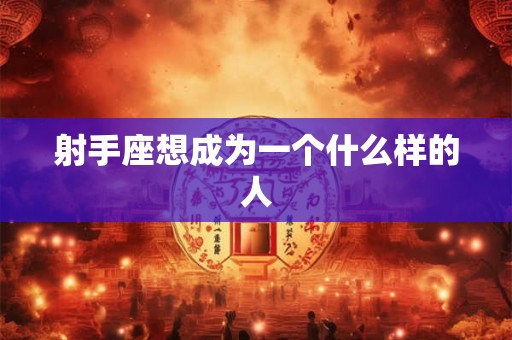 射手座想成为一个什么样的人 射手座想成为一个什么样的人