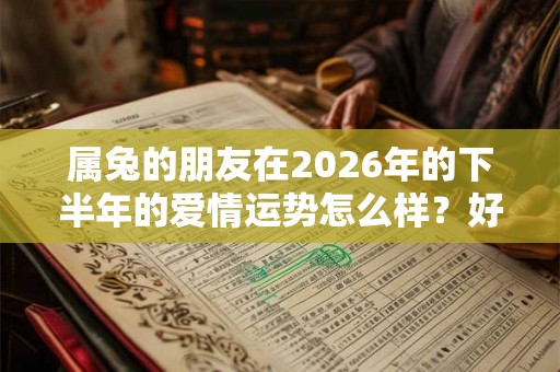 属兔的朋友在2026年的下半年的爱情运势怎么样？好不好？