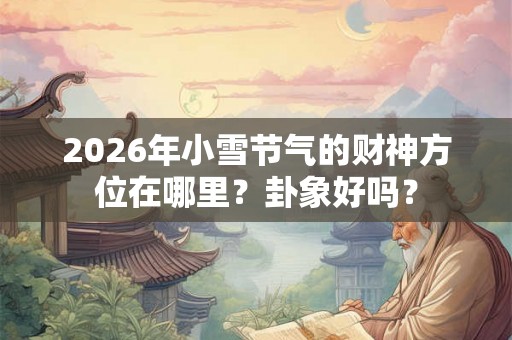 2026年小雪节气的财神方位在哪里？卦象好吗？