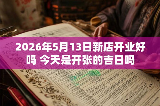 2026年5月13日新店开业好吗 今天是开张的吉日吗